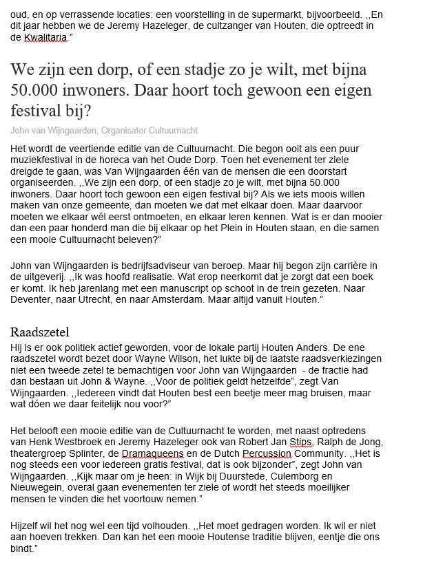Artikel in het AD, 1 maart 2019, vervolg