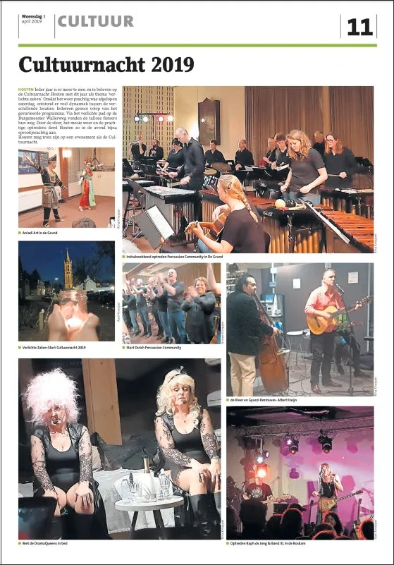 Artikel in 't Groentje, 3 april 2019