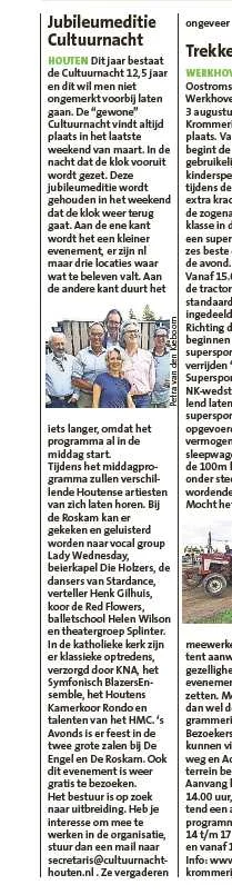 Artikel in 't Groentje, 1 augustus 2018