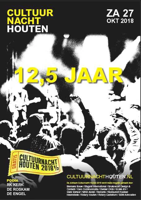 Poster van Cultuurnacht Houten 2018